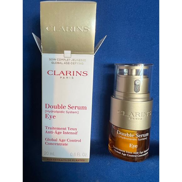 Clarins Double Serum Eye Firming & Hydrating Concentrate 0.6 oz New